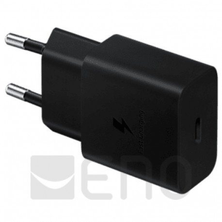 Samsung kiirlaadija 15W + USB-C-kaabel 1m, must