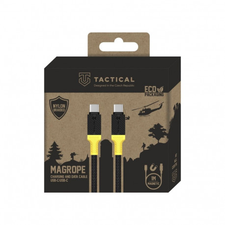 Tactical MagRope USB-C|USB-C 1m must | kollane