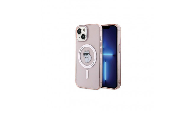 Karl Lagerfeld Karl Lagerfeld IML Choupette MagSafe case for iPhone 15 - pink
