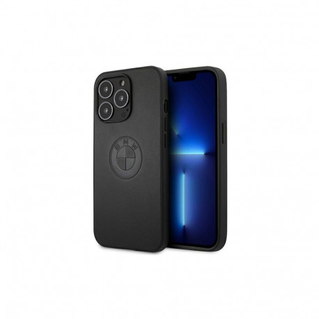 BMW BMW Leather Emboss case for iPhone 13 Pro / iPhone 13 - black