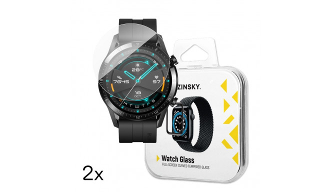 Wozinsky Wozinsky Full Glue Tempered Glass for Huawei Watch GT 2 / GT 2 Pro 46mm (2 pcs.)