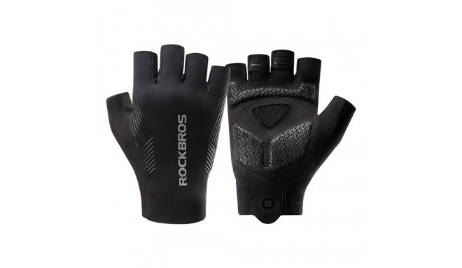 Rockbros Rockbros cycling gloves spring/summer/autumn, short fingers, size: XXL - black