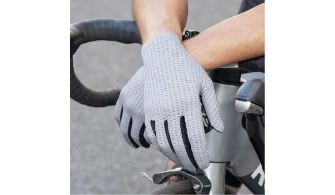 Rockbros Rockbros Breathable Full Finger Cycling Gloves, Size: L - Green