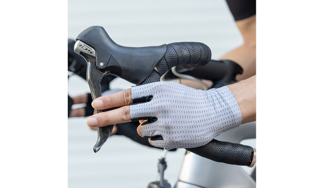 Rockbros Rockbros Breathable Short Finger Cycling Gloves, Size: S - Gray