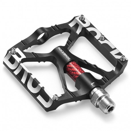 Rockbros Rockbros 37213071001 Aluminum Alloy Bicycle Pedals - Black