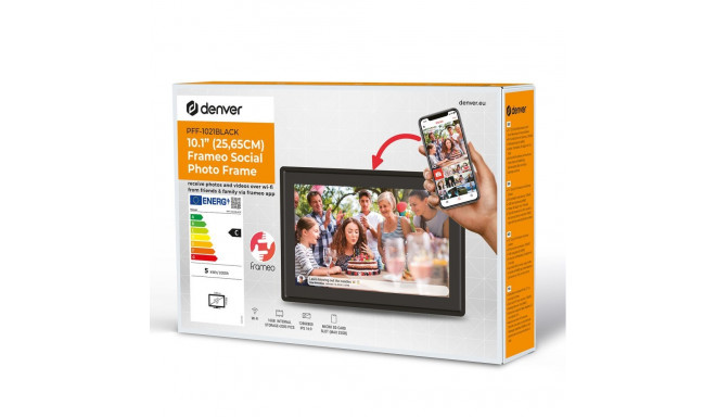 Denver Denver Frameo PFF-1021B 10.1" Digital Frame - Black