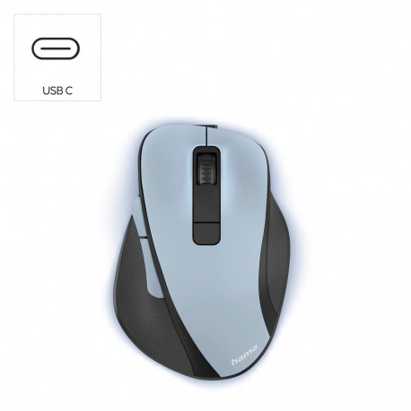 Hama Hama MW-500 V2 Wireless Mouse with Rechargeable Battery - Light Blue