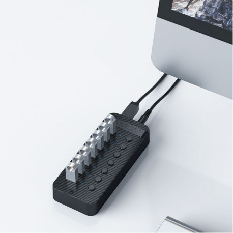 Orico Orico CT2U3-13AB 13x USB-A 3.0 Hub with Switches - Black