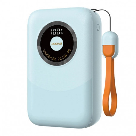 Dudao Powerbank Dudao K21 Mini 10000mAh 22.5W USB-A / USB-C Blue