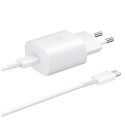 Samsung Samsung 25W EP-TA800EWE USB-C Wall Charger with Samsung EP-DA705BWE USB-C / USB-C Cable - Wh