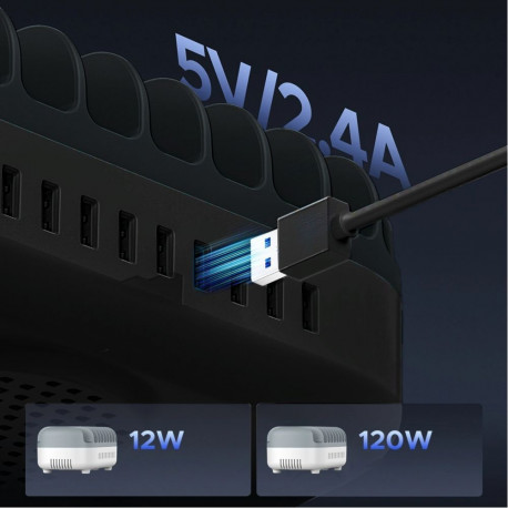 Orico Orico DUK-10P-V1 Smart Charging Station 10 x USB-A - Black