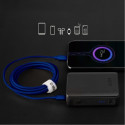 SBS SBS TECABLETISSUETCCB USB-C - USB-C 1.5m 60W braided cable - blue