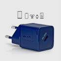 SBS SBS TETRGAN1C20B 20W GaN Wall Charger with Power Delivery - Blue
