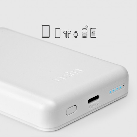 SBS Powerbank SBS TEBB5000MAG1CW 5000 mAh USB-C, MagSafe compatible - white
