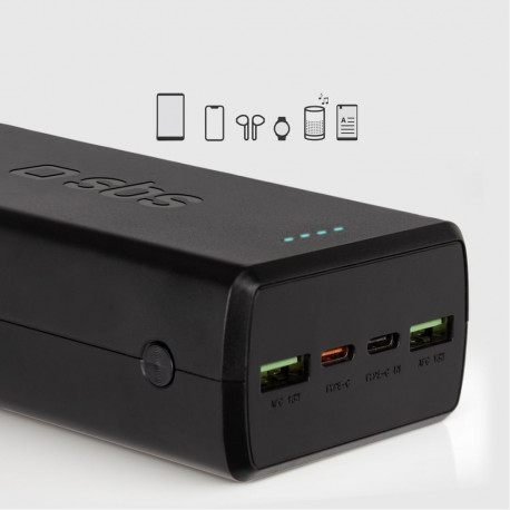 SBS Powerbank SBS TTBB30000PD20K 30000 mAh 2 x USB-C 2 x USB-A - black
