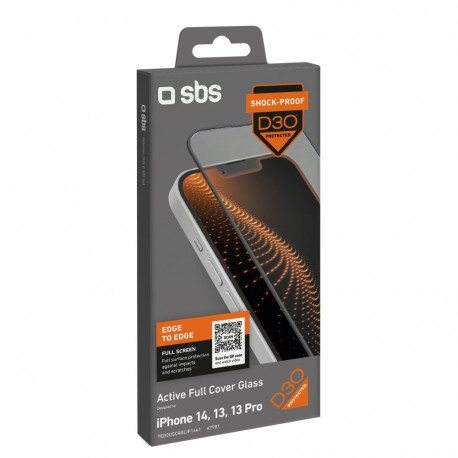 SBS SBS Tempered Glass D30 with frame for iPhone 13 / 13 Pro / 14