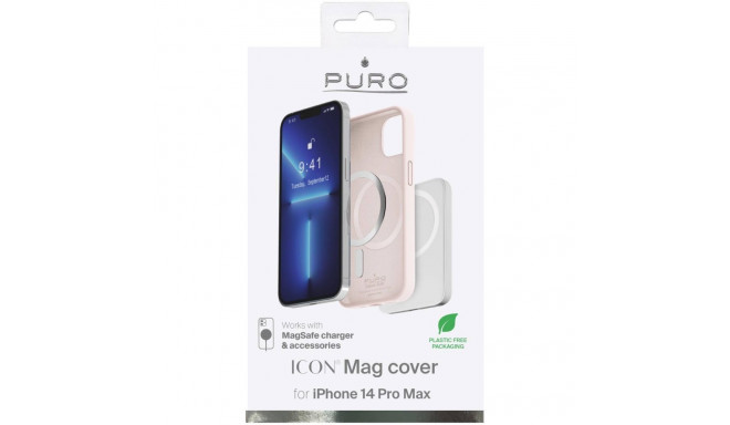 Puro Puro Icon Mag MagSafe Silicone Case for iPhone 14 Pro Max - Pink