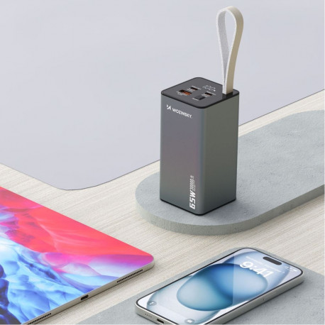 Wozinsky Powerbank Wozinsky K65+ 65W 30000mAh 2x USB-C, 1x USB-A 65W - black