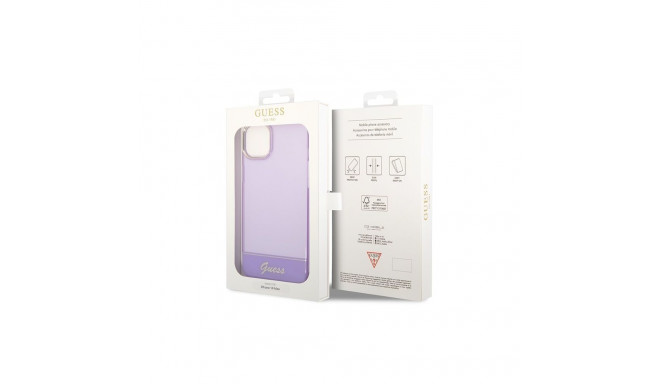Guess Guess Translucent iPhone 14 6.1" Case - Purple