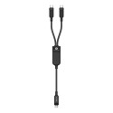 Acefast Acefast C5 USB-C - USB-C / USB-C 2in1 100W 480Mb/s cable - black