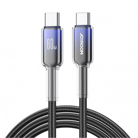 Joyroom Joyroom S-A42 Crystal-Clear Series 60W USB-C - USB-C cable 1.2m - black