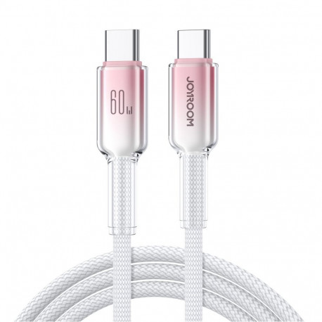 Joyroom Joyroom S-A42 Crystal-Clear Series 60W USB-C - USB-C cable 1.2m - white