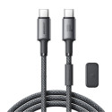 Joyroom Joyroom S-A50 Unlimited Series 60W USB-C - USB-C Cable with Magnetic Organizer 1.2m - Gray