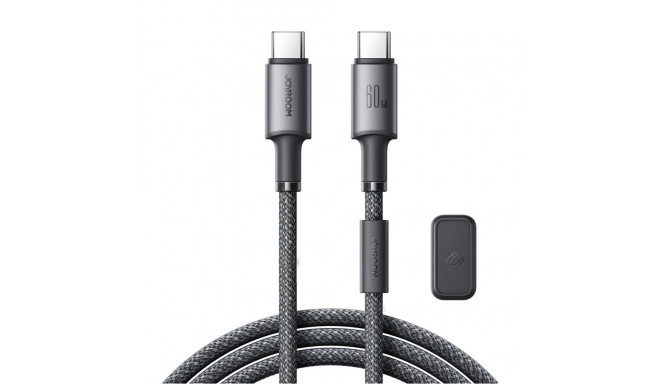 Joyroom Joyroom S-A50 Unlimited Series 60W USB-C - USB-C Cable with Magnetic Organizer 1.2m - Gray