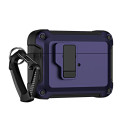 Hurtel Airpods 4 Pro Armor Case with Carabiner - Purple