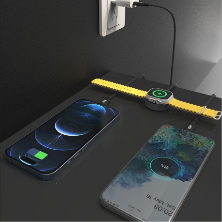 Dudao Apple Watch Dudao A12Max+ PD 100W 3in1 Charger Cable: USB-C Lightning 1.2m - Black