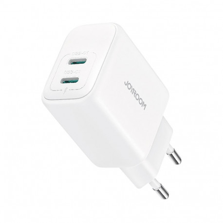 Joyroom Joyroom JR-TCF12 mains charger 2x USB-C 20W PD / QC 3.0 - white