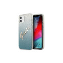 Guess Guess GUHCP12SPCUGLSBL iPhone 12 mini 5.4" blue/blue hardcase Glitter Gradient Script