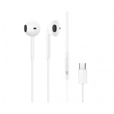 Dudao Dudao X3C In-Ear Wired USB-C Headphones 1.2m - White White