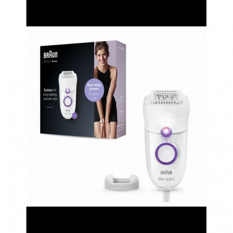 Braun Epilator SE5505P Silk-epil White, Corded