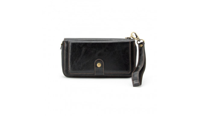 Evelatus Universal Multifunctional Wallet Wristband Leather Black