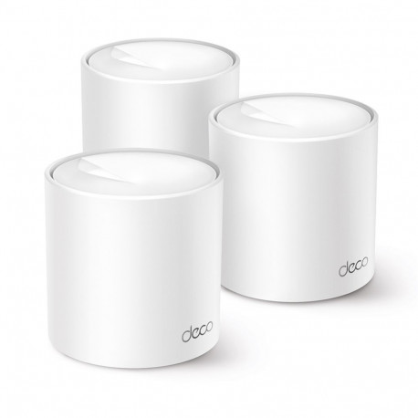 TP-Link AX1500 Whole Home Mesh Wi-Fi 6 System Deco X10 (3-pack) 802.11ax 10/100/1000 Mbit/s Ethernet