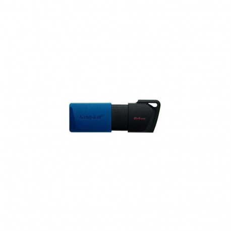 Kingston USB 3.2 Flash Drive DataTraveler Exodia M 64 GB, USB 3.2, Black/Blue