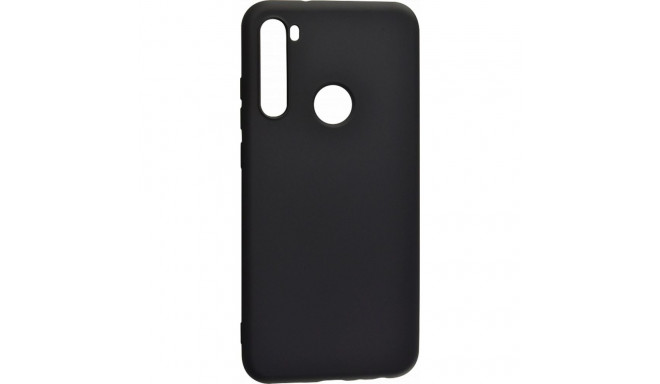 Evelatus Xiaomi Xiaomi Redmi Note 8 / Redmi Note 8 2021 Soft Touch Silicone Case with Strap Black