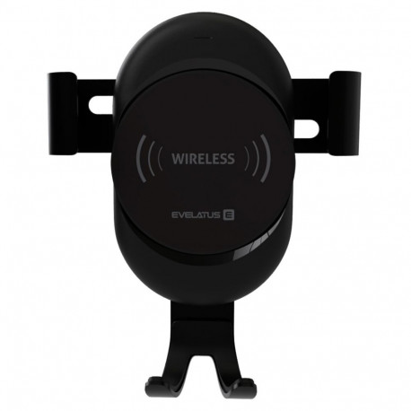 Evelatus Gravity Car Holder with Wireless Charger WCH02 Black