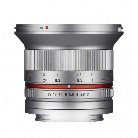 Samyang 12mm F2.0 Canon M silver