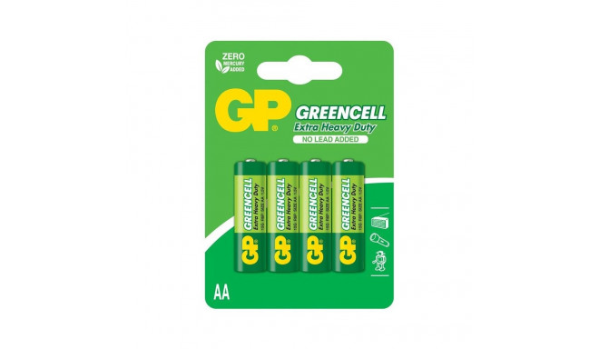 BATTERIES GREENCELL AA 1.5V 4PCE