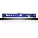 1x10 Verbatim M-Disc BD-R BluRay 50GB 6x Speed Cakebox printable
