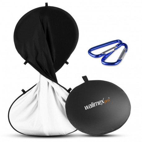 Walimex Pro kokkupandav taust 150x200cm must/valge PE