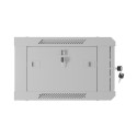 RACK CABINET 19" WALL-MOUNT 4U/600X450 WITH PERFORATED DOOR GREY LANBERG (FLAT PACK)
