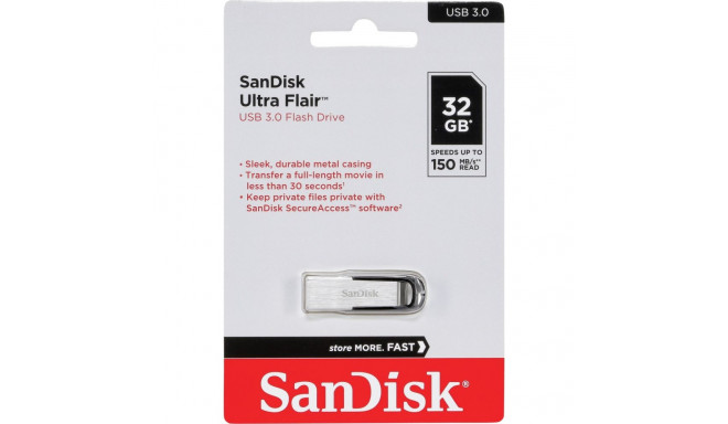 SanDisk 32GB Ultra Flair USB 3.0 150 MB/s