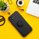 SILICONE RING case for SAMSUNG A17 black