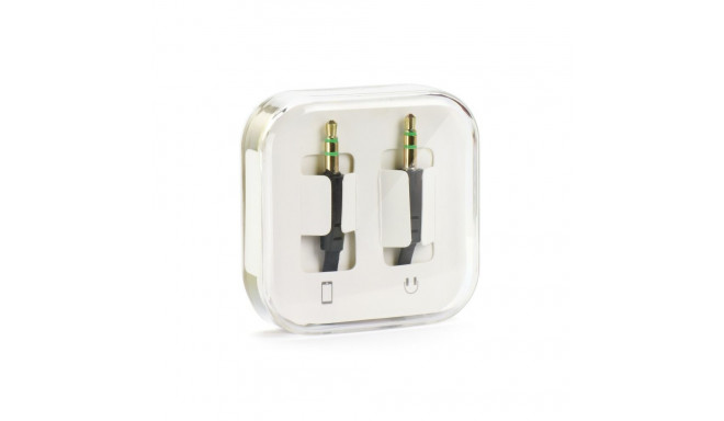 Cable AUX Jack 3,5 mm (male) to Jack 3,5 mm (male) BOX 1 m black