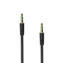 Cable AUX Jack 3,5 mm (male) to Jack 3,5 mm (male) BOX 1 m black