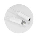 Adapter AUX Lightning (male) to Jack 3,5 mm (female) white