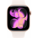 Apple Watch 11 GPS 46mm Sport Band S/M, rose gold/light blush (MEV64ET/A)